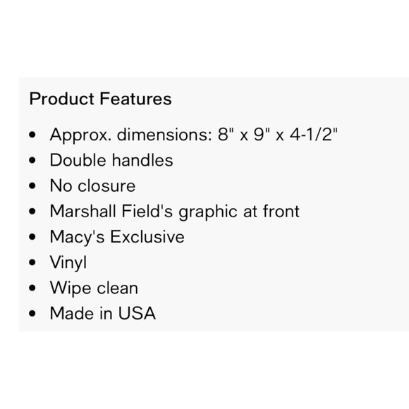 Marshall Field's Throwback Glam Lunch Tote (NWT) - Picture 7 of 7